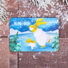 Magnet with UV varnish "KHMAO" (bears on the rink), 8 x 5.5 cm Magnet with UV varnish "KHMAO" (bears on the rink), 8 x 5.5 cm