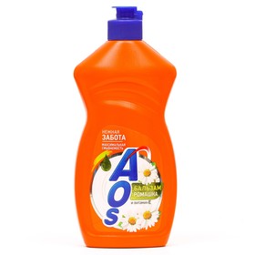Средство для мытья посуды Aos "Ромашка и витамин Е", 450 мл