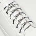 Laces Shoe round, d = 4 mm, 120 cm, pair, color silver