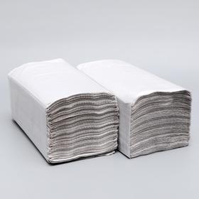 Полотенца бумажные V-сложения светло-серые 35 г/ м2, 250 листов