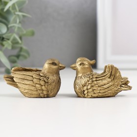 Netsuke Ltd bronze "Duck-like" 2 PCs set 3,5x5,5x3 cm