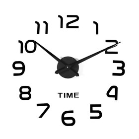 Часы-наклейка DIY "Элегант", дискретный ход, 40 х 14 см