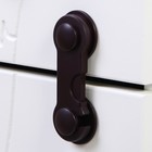 Набор блокираторов дверей, 2 шт., цвет коричневый - фото 107858132