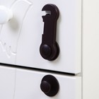 Набор блокираторов дверей, 2 шт., цвет коричневый - фото 107858133