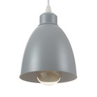 Светильник подвесной "Овал" 1x40Вт E27 серый 14х14х18-98 см - фото 3451800