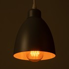 Светильник подвесной "Овал" 1x40Вт E27 серый 14х14х18-98 см - фото 3451802