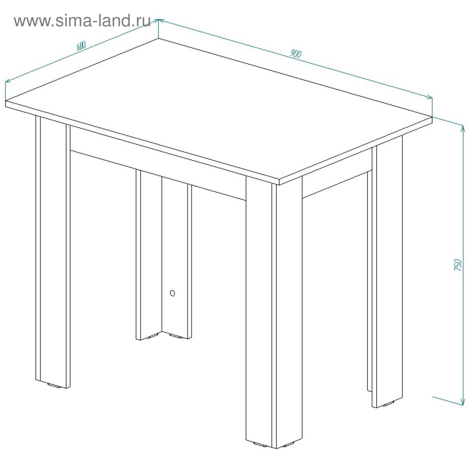 Стол обеденный 700х630х750 схема