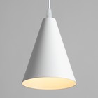 Светильник подвесной "Конус" 1x40Вт E27 белый 12х12х16-96 см - фото 3132204