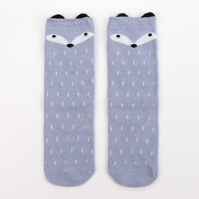 Гольфы детские, "Лисичка" цвет серый, размер 18-20