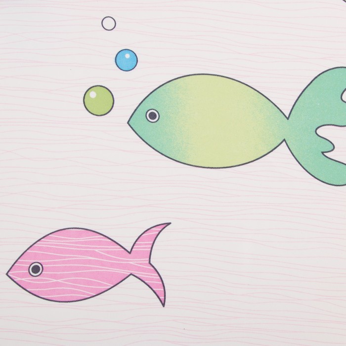 Портьера Крошка Я «Океан» без держателя цвет розовый, 110×260 см, блэкаут, 100% п/э