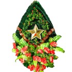 Композиция тематическая "День Победы", маки со звездой, 30х70х135 см Композиция тематическая "День Победы", маки со звездой, 30х70х135 см