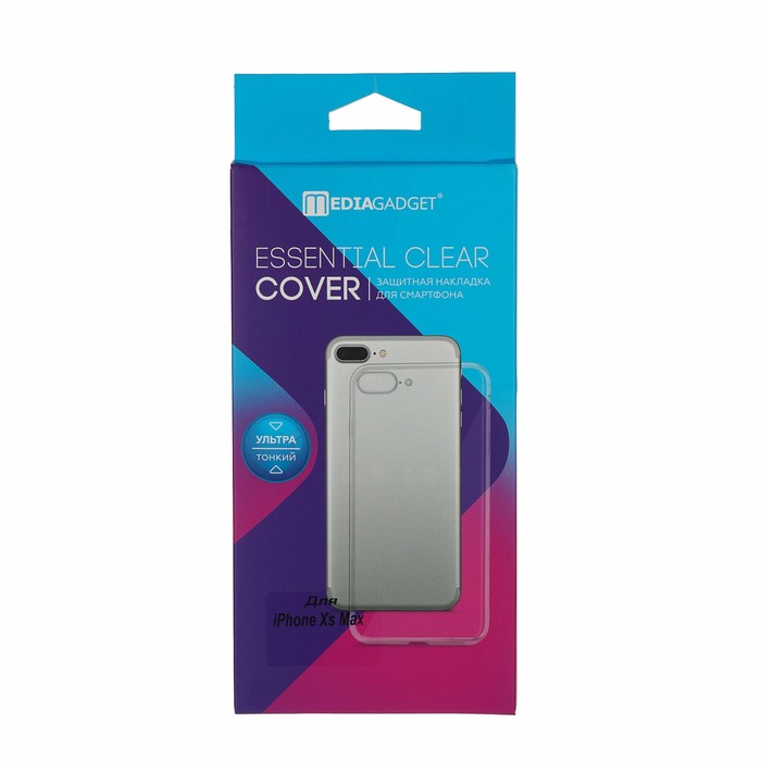 Чехол - накладка Mediagadget ESSENTIAL CLEAR COVER для iPhone Xs Max, прозрачный