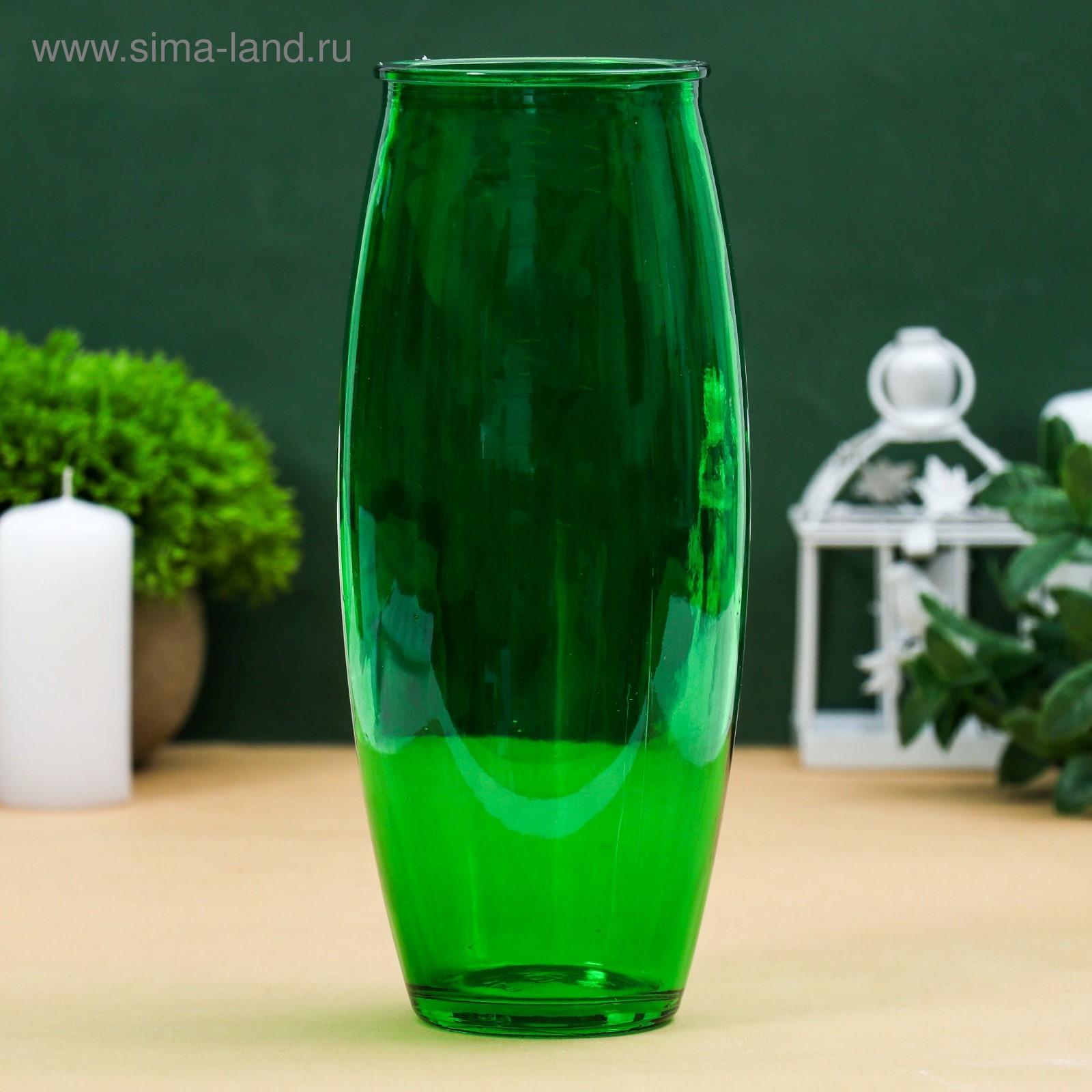 Зеленая ваза