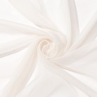Ткань тюлевая гладкокрашенная 10 м, ширина 300 см, 50 г/м², молочный, вуаль, 100% п/э