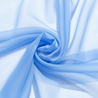 Тюль «Этель» 140×250 см, цвет небесно-голубой, вуаль, 100% п/э Тюль «Этель» 140×250 см, цвет небесно-голубой, вуаль, 100% п/э