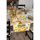 Дорожка на стол "Этель" YELLOW 40х146 см, 100% хл, саржа 190 гр/м2 Дорожка на стол "Этель" YELLOW 40х146 см, 100% хл, саржа 190 гр/м2