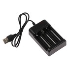 Charger for AA batteries, model UC-25, USB, power charge 250mA, black