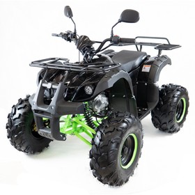 Квадроцикл бензиновый MOTAX ATV Grizlik Super LUX 125 cc NEW, черно-зеленый, электростартер, родительский контроль