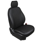 Авточехлы Rival Ромб, задняя спинка раздельная 40/20/40, Toyota Land Cruiser Prado 150 2009-2017, эко-кожа, черные, SC.5707.2 4334043 - фото 87336
