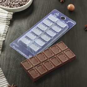 Форма для шоколада и конфет «Оригинальный», 7×15×1 см, цвет прозрачный