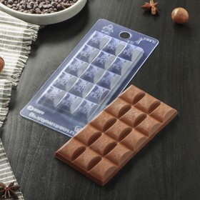 Форма для шоколада и конфет 7×15×1 см «Воздушный», цвет прозрачный