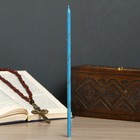 Candle festive, blue, price for 1 piece, in upabove 25 PCs