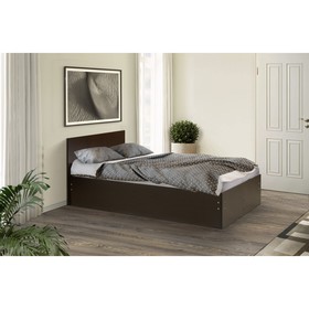 Кровать на уголках №4, 1600 × 1900 мм, цвет венге