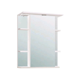 Шкаф-Зеркало "Лира 600 " Правый, белый, без подсветки арт.10235