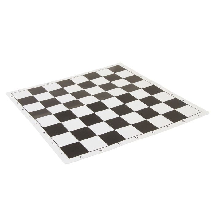 Доска шахматная складная, картонная, чёрно-белая, 14х28 см