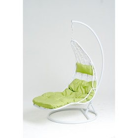 Подвесное кресло, с подушкой, искусственный ротанг, цвет белый, 44-003-02