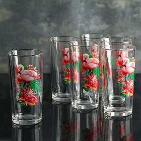 Набор стаканов для сока «Фламинго», 250 мл, 6 шт