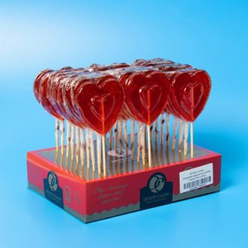 Леденцовая карамель на палочке Dendy Candy "Сердце", 40 г