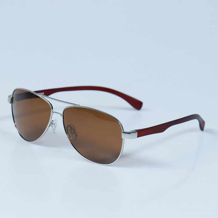 Поляризационные очки "POLARMASTER" коричневые - фото 443172