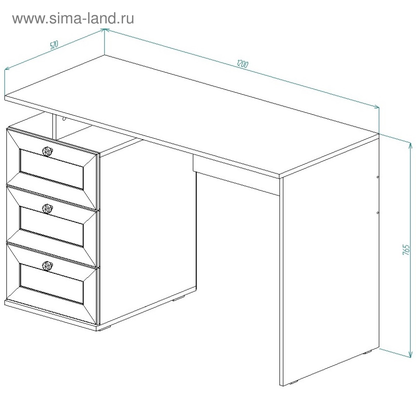 Стол письменный СП 7 Ривьера