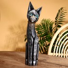 Сувенир дерево "Кошка металлик с цветком" 5,5х12х50 см Сувенир дерево "Кошка металлик с цветком" 5,5х12х50 см
