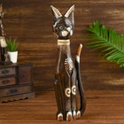 Сувенир дерево "Кошка коричневая с узором" 7х17х50 см Сувенир дерево "Кошка коричневая с узором" 7х17х50 см