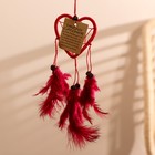 Dreamcatcher "red Heart" 0,5х7х25 cm