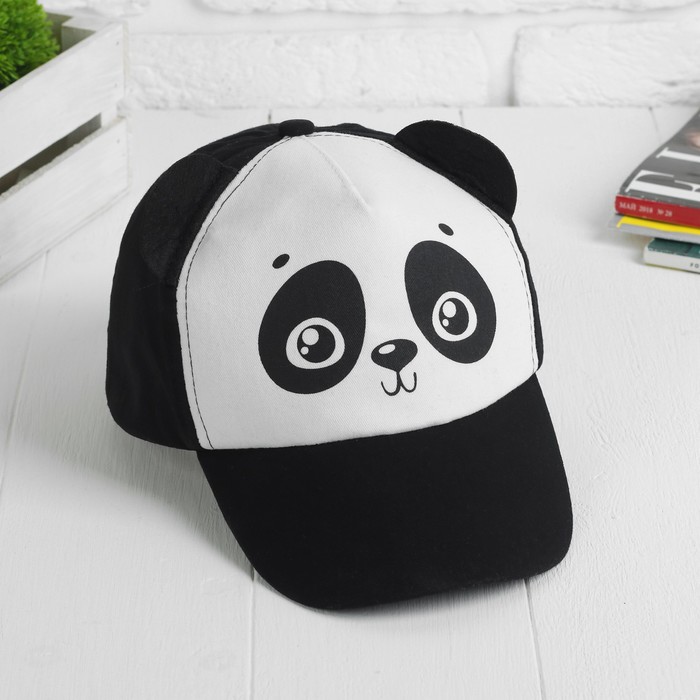 Панда в кепке