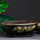 Фигурное кашпо "Бонсай большой Дракон" 21х31х11см черное золото