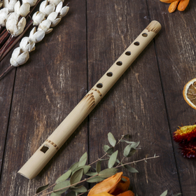 Музыкальный инструмент бамбук "Флейта светлая" 30x1,8x1,8 см в Донецке