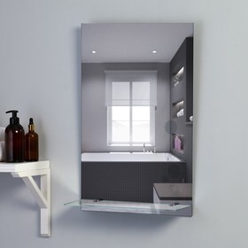 Зеркало «Поющая поночка», с пескоструйной графикой, настенное, с полочкой, 40×60 см