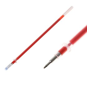 Стержень гелевый, красный, линия 0.5 мм, d-3 мм, L-128 мм, (игольчатый пишущий узел)