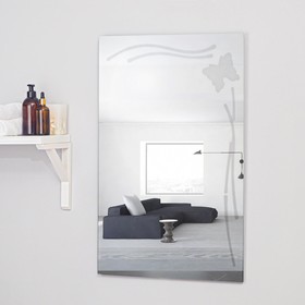 Зеркало «Бабочка», с пескоструйной графикой, настенное, 51×80 см