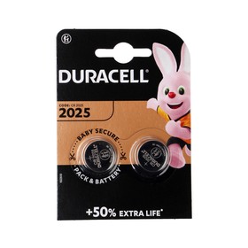 Батарейка литиевая Duracell, CR2025-2BL, 3В, блистер, 2 шт. 4276686