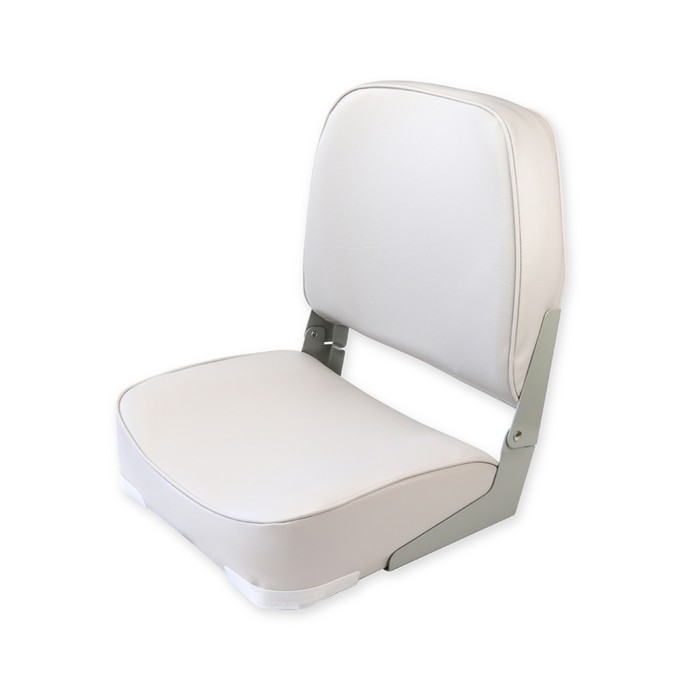 Кресло складное алюминиевое с мягкими накладками, серый - фото 688304