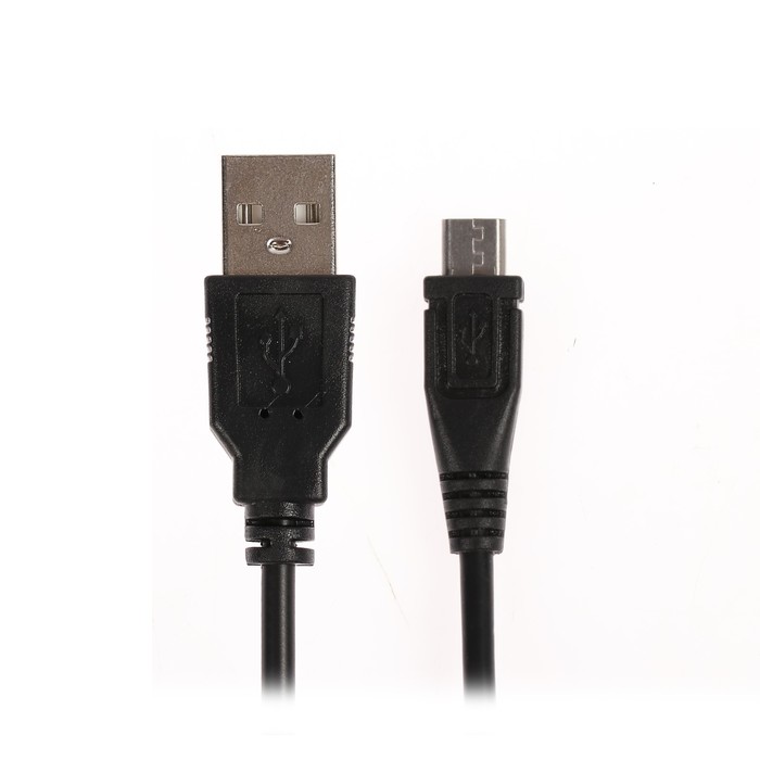 Кабель Belsis, USB - micro USB, 2 А, 0.75 м, черный