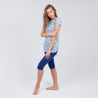 Комплект женский (туника, бриджи) «Харуна», цвет ментол, размер 46 - фото 800092148