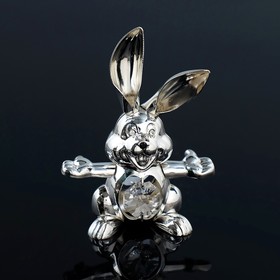 Сувенир «Кролик», 5,5×2.5×8 см, с кристаллами Сваровски