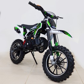 Мини кросс бензиновый MOTAX 50 cc, с электростартером, бело-зеленый