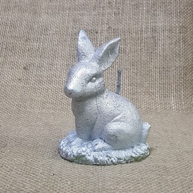Свеча Кролик Пасхальный 7,5х10 серебро